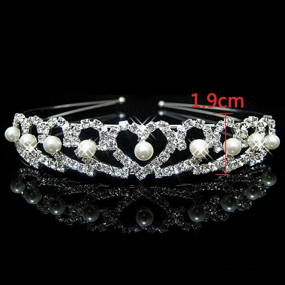 20 Style Kid Cute Princess Tiaras And Crowns Crystal Headband Bridal Crown Wedding Party Accessories Girls Fashion Hair Jewelry Wedding Bridal Tiara Princess Crown Wedding Princess Party Birthday Prom Sparkling Round Tiara