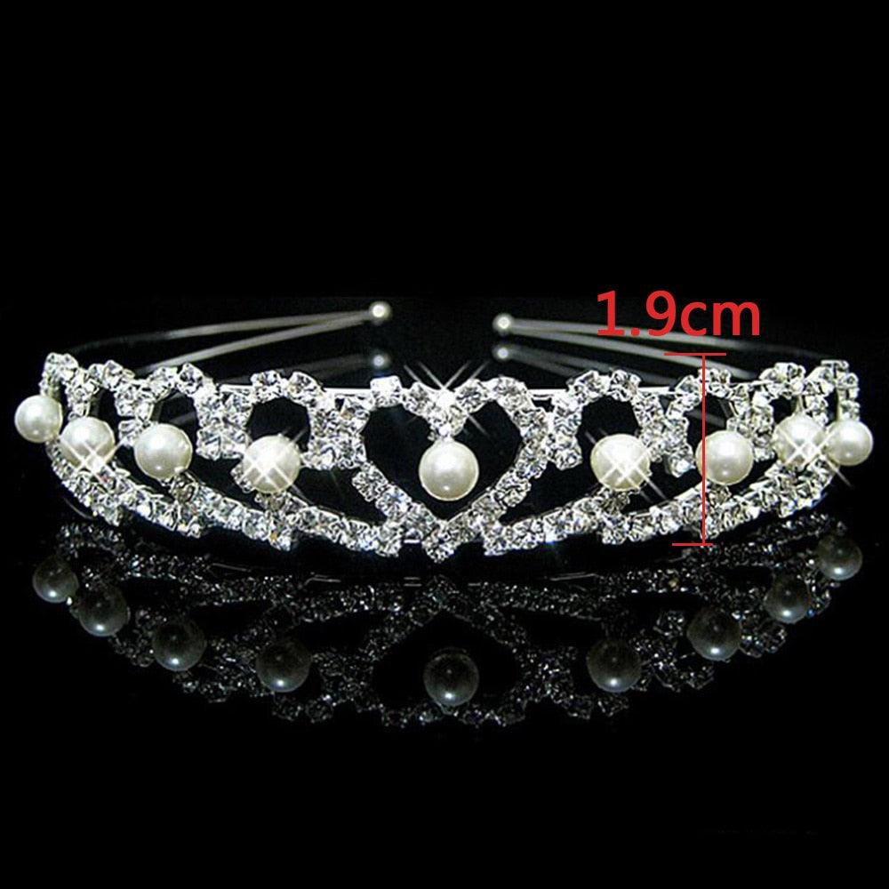 20 Style Kid Cute Princess Tiaras And Crowns Crystal Headband Bridal Crown Wedding Party Accessories Girls Fashion Hair Jewelry Wedding Bridal Tiara Princess Crown Wedding Princess Party Birthday Prom Sparkling Round Tiara