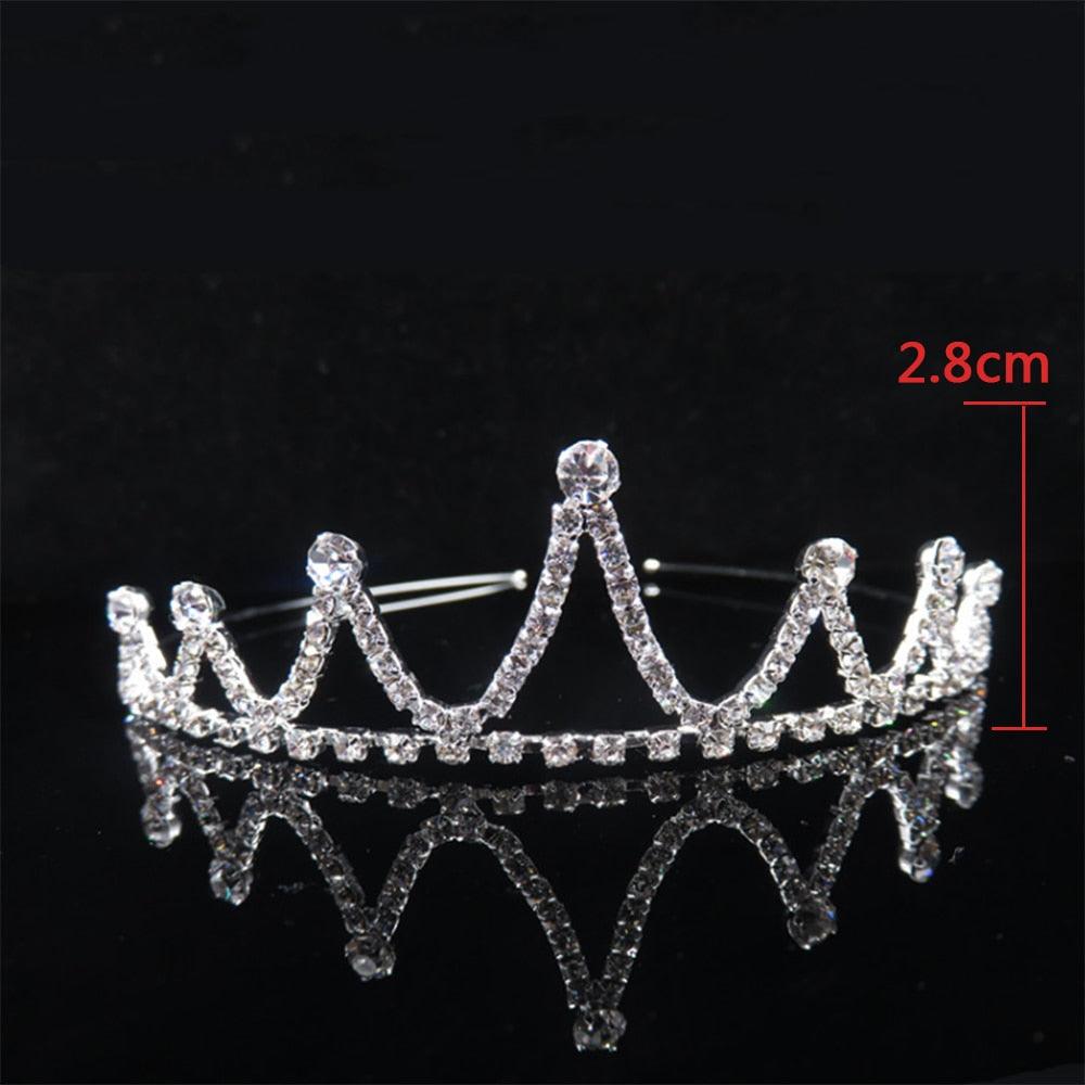 20 Style Kid Cute Princess Tiaras And Crowns Crystal Headband Bridal Crown Wedding Party Accessories Girls Fashion Hair Jewelry Wedding Bridal Tiara Princess Crown Wedding Princess Party Birthday Prom Sparkling Round Tiara