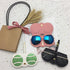 2022 Luxury Pattern Glasses Bag Portable Cute Sunglasses Protective Cover Glasses Box Cute Sunglasses Cases Portable PU Leather Eyeglass Case Pouch Protection Multifunctional Glasses Bag