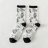 New Autumn Black and White Sports Women Socks Combed Out Of Pure Cotton Cute Winter Socks Kawaii Cute Warm Thick Socks For Men And Women