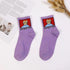 2022 New Fashion Cartoon Patterned Short Funny Cotton Socks Cute Animal Dinosaur Socks For Ladies Funny College Wind Concise Socks For Men And Women