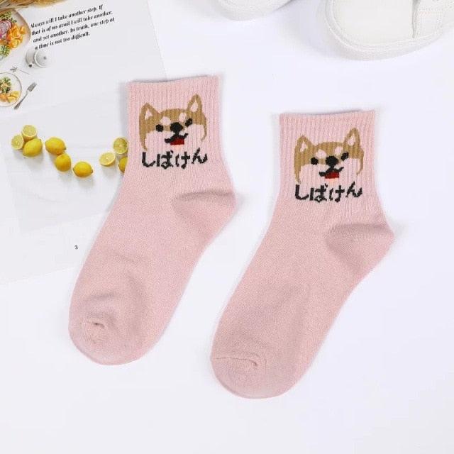 2022 New Fashion Cartoon Patterned Short Funny Cotton Socks Cute Animal Dinosaur Socks For Ladies Funny College Wind Concise Socks For Men And Women