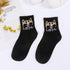 2022 New Fashion Cartoon Patterned Short Funny Cotton Socks Cute Animal Dinosaur Socks For Ladies Funny College Wind Concise Socks For Men And Women