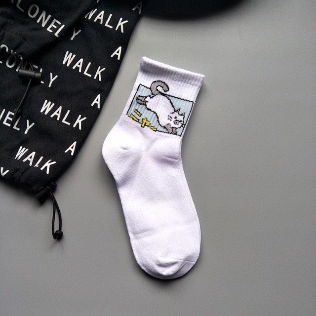 2022 New Fashion Cartoon Patterned Short Funny Cotton Socks Cute Animal Dinosaur Socks For Ladies Funny College Wind Concise Socks For Men And Women