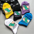 2022 New Fashion Cartoon Patterned Short Funny Cotton Socks Cute Animal Dinosaur Socks For Ladies Funny College Wind Concise Socks For Men And Women