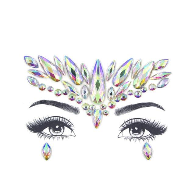 23 Sets Glitter Face Jewels Sticker Temporary Party Face Makeup Tattoo Face Gems Glitter Face Jewels Crystal Stickers For Womens - STEVVEX Beauty - 103, Arm Tattoo, Beauty, Crystal Tattoo, Face Tattoo, Fashion Tattoo, Girls Tattoo, Jewels Tattoo, Luxury Tattoo, Party Tattoo, Waterproof Tattoo, Wedding Tattoo, Women Tattoo, Womens Tattoo - Stevvex.com