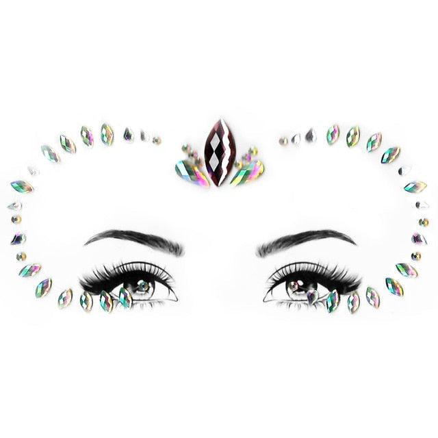 23 Sets Glitter Face Jewels Sticker Temporary Party Face Makeup Tattoo Face Gems Glitter Face Jewels Crystal Stickers For Womens - STEVVEX Beauty - 103, Arm Tattoo, Beauty, Crystal Tattoo, Face Tattoo, Fashion Tattoo, Girls Tattoo, Jewels Tattoo, Luxury Tattoo, Party Tattoo, Waterproof Tattoo, Wedding Tattoo, Women Tattoo, Womens Tattoo - Stevvex.com