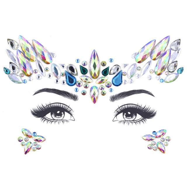 23 Sets Glitter Face Jewels Sticker Temporary Party Face Makeup Tattoo Face Gems Glitter Face Jewels Crystal Stickers For Womens - STEVVEX Beauty - 103, Arm Tattoo, Beauty, Crystal Tattoo, Face Tattoo, Fashion Tattoo, Girls Tattoo, Jewels Tattoo, Luxury Tattoo, Party Tattoo, Waterproof Tattoo, Wedding Tattoo, Women Tattoo, Womens Tattoo - Stevvex.com