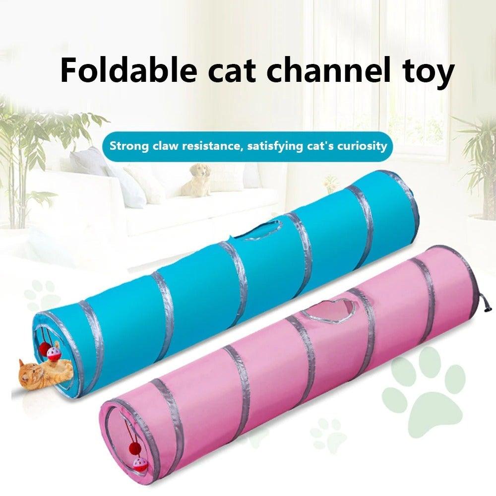 2/3/4/5 Holes Pet Cat Tunnel Toys Foldable Pet Cat Kitty Training Interactive Fun Toy For Cats Rabbit Animal Play Tunnel Tube For Cats Tunnels for Indoor Cats Cat Tube Collapsible 3 Way Pet Tunnel Great Toy for Cats