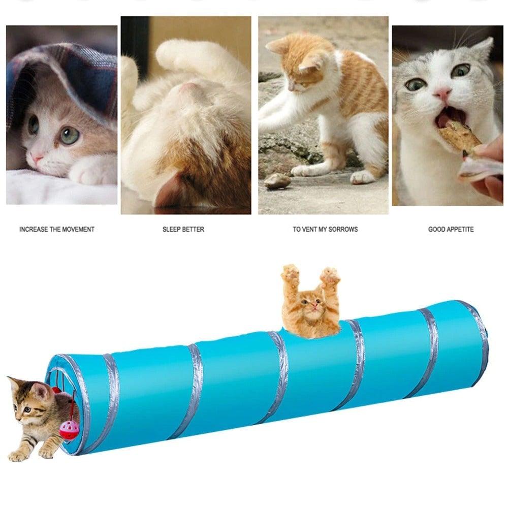 2/3/4/5 Holes Pet Cat Tunnel Toys Foldable Pet Cat Kitty Training Interactive Fun Toy For Cats Rabbit Animal Play Tunnel Tube For Cats Tunnels for Indoor Cats Cat Tube Collapsible 3 Way Pet Tunnel Great Toy for Cats