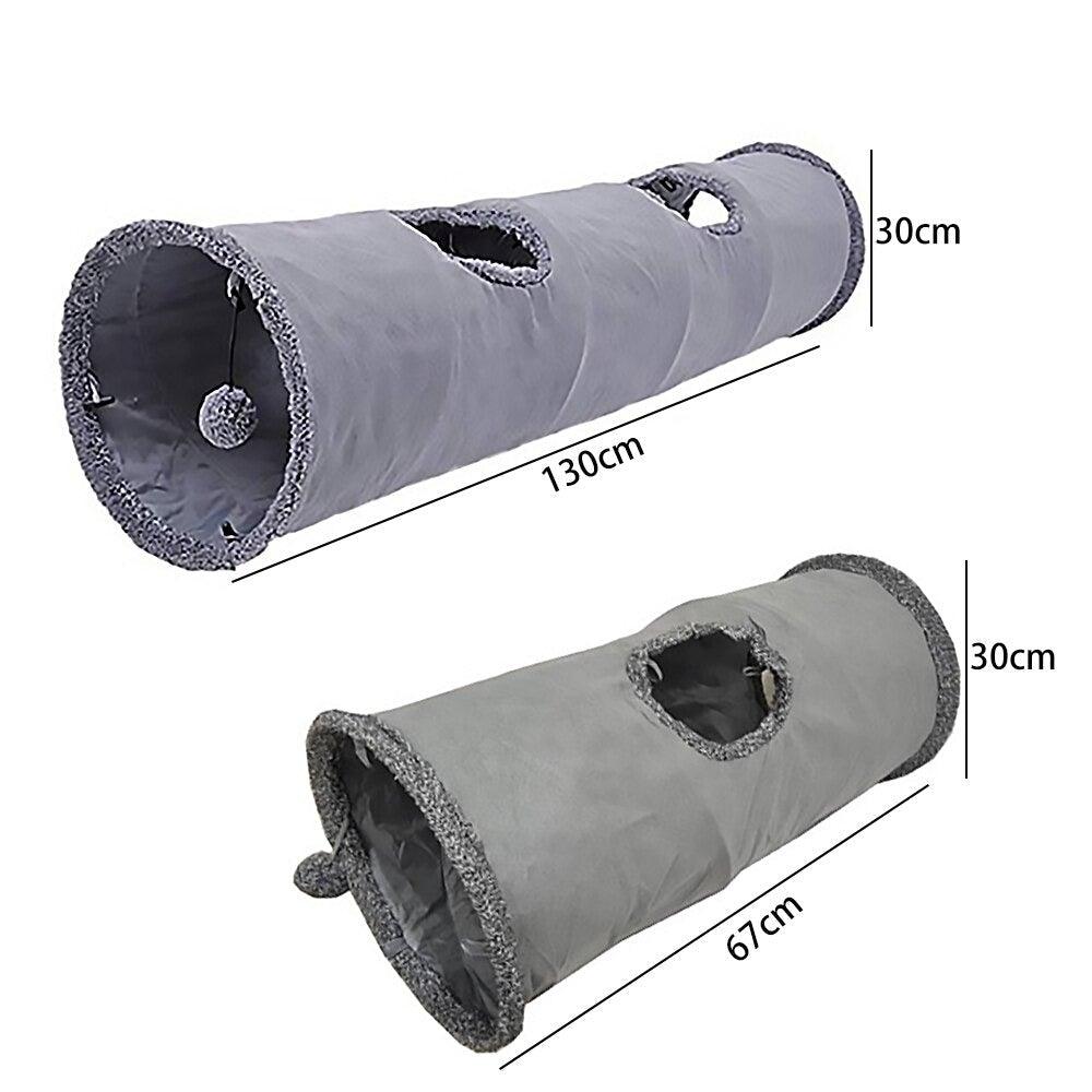 2/3/4/5 Holes Pet Cat Tunnel Toys Foldable Pet Cat Kitty Training Interactive Fun Toy For Cats Rabbit Animal Play Tunnel Tube For Cats Tunnels for Indoor Cats Cat Tube Collapsible 3 Way Pet Tunnel Great Toy for Cats