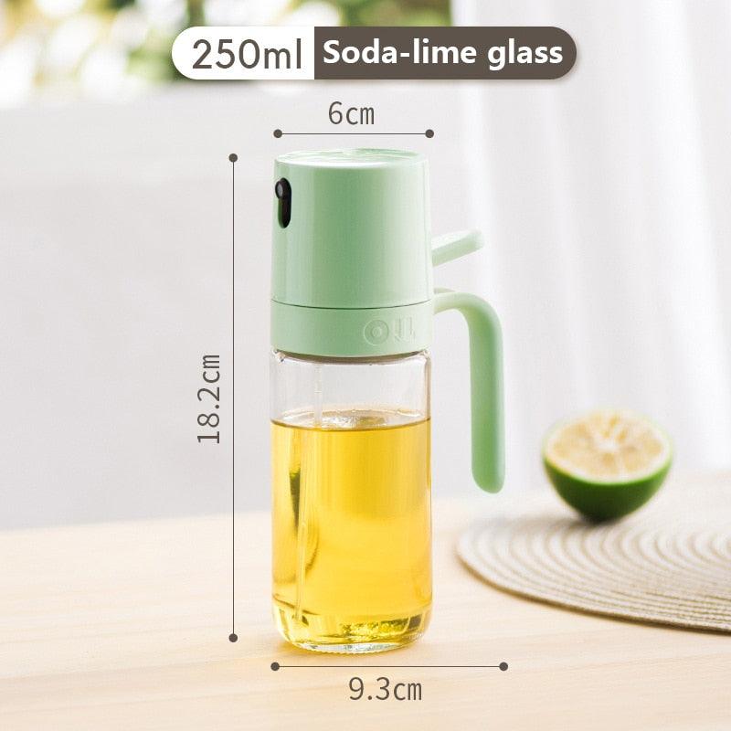 250ml Oil Spray Bottle BBQ Baking Glass Storage Bottles for Oil Vinegar Oil Dispenser Cooking Seasoning Bottle Kitchen Cooking Oil Spray Kitchen Gadgets For Cooking BBQ Salad Steak