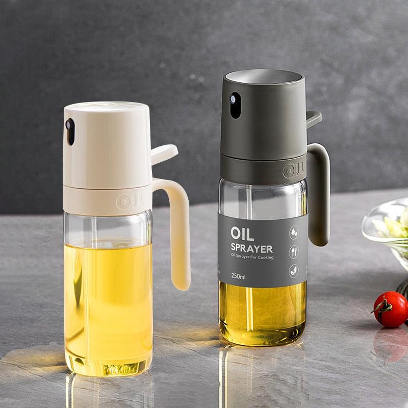 250ml Oil Spray Bottle BBQ Baking Glass Storage Bottles for Oil Vinegar Oil Dispenser Cooking Seasoning Bottle Kitchen Cooking Oil Spray Kitchen Gadgets For Cooking BBQ Salad Steak