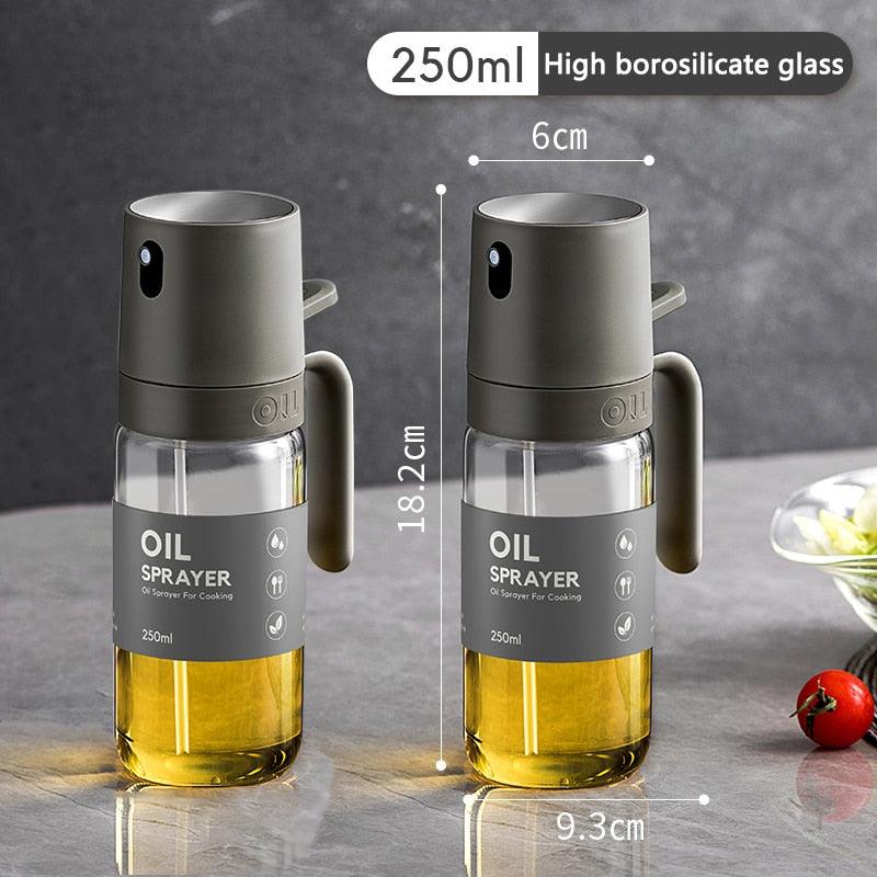 250ml Oil Spray Bottle BBQ Baking Glass Storage Bottles for Oil Vinegar Oil Dispenser Cooking Seasoning Bottle Kitchen Cooking Oil Spray Kitchen Gadgets For Cooking BBQ Salad Steak