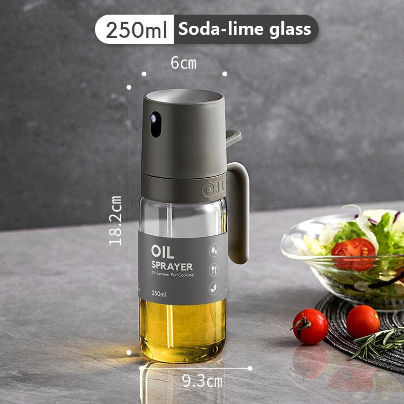 250ml Oil Spray Bottle BBQ Baking Glass Storage Bottles for Oil Vinegar Oil Dispenser Cooking Seasoning Bottle Kitchen Cooking Oil Spray Kitchen Gadgets For Cooking BBQ Salad Steak