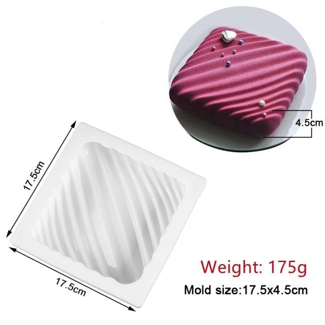 27 Style Silicone Cake Molds Pastry Bakeware Set Non-Stick Mousse Mould Party Dessert Baking Tools Decorating Pan Kitchen Tools Silicone Cupcake Baking Cups Food Grade Non-Stick Silicone Muffin Liners