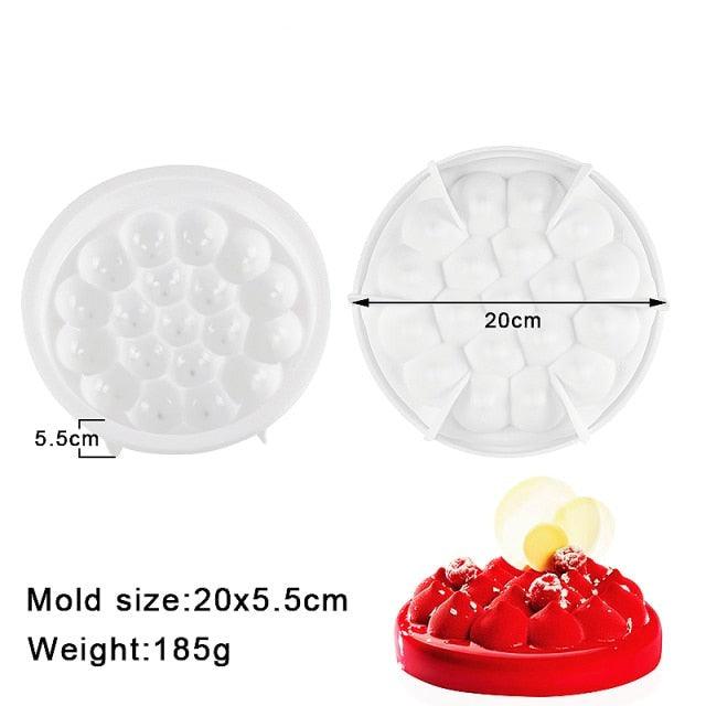 27 Style Silicone Cake Molds Pastry Bakeware Set Non-Stick Mousse Mould Party Dessert Baking Tools Decorating Pan Kitchen Tools Silicone Cupcake Baking Cups Food Grade Non-Stick Silicone Muffin Liners