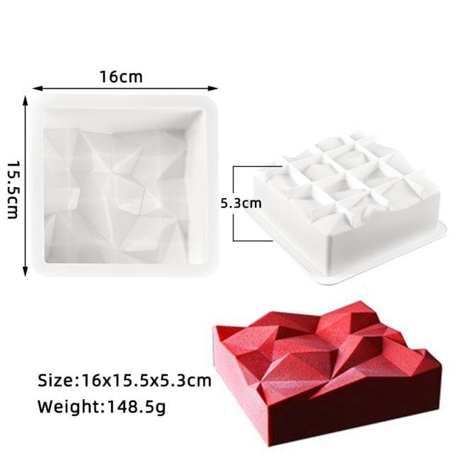 27 Style Silicone Cake Molds Pastry Bakeware Set Non-Stick Mousse Mould Party Dessert Baking Tools Decorating Pan Kitchen Tools Silicone Cupcake Baking Cups Food Grade Non-Stick Silicone Muffin Liners