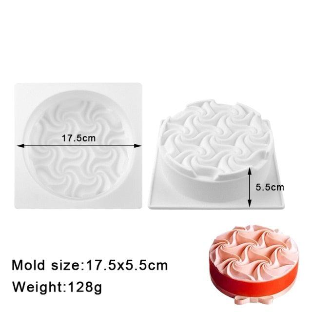 27 Style Silicone Cake Molds Pastry Bakeware Set Non-Stick Mousse Mould Party Dessert Baking Tools Decorating Pan Kitchen Tools Silicone Cupcake Baking Cups Food Grade Non-Stick Silicone Muffin Liners