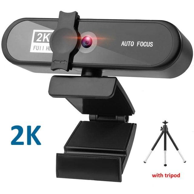 2K 4K Pc Webcam With Gift Tripod Autofocus Usb Web Camera Laptop Mini Camera 1080P with Microphone For Full Widescreen Laptop USB Webcams Privacy Shutter Tripod Desktop Notebook Webcam Video Calling Recording Webcam - STEVVEX Gadgets - 122, confrence calling camera, gaming camera, hd camera, laptop camera, video camera, webcam for recordig, webcamera, webcamera with microphone, wide angle camera, wide range laptop camera, widerange camera, widescreen camera - Stevvex.com