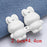 2Pcs Bear Shaped Adjustable Jean Button Waist Buckle Snap Pants Buckle Extender Replacement Jeans Button Safety Pins No Sew Detachable Waist Body Fit Tighten Safety Pins