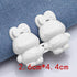 2Pcs Bear Shaped Adjustable Jean Button Waist Buckle Snap Pants Buckle Extender Replacement Jeans Button Safety Pins No Sew Detachable Waist Body Fit Tighten Safety Pins