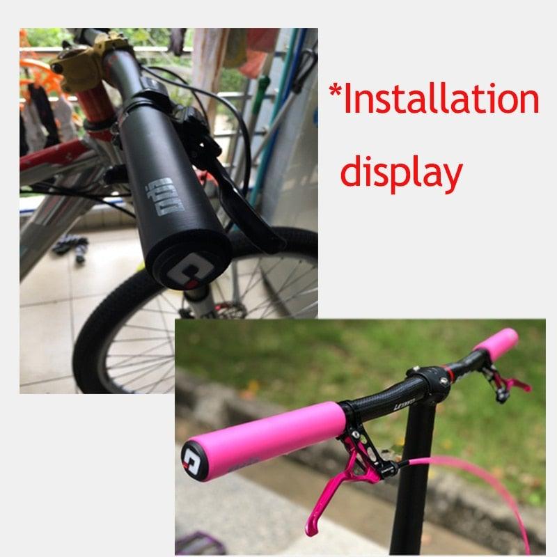 2PCS Bicycle Grips Handlebar Grips Soft Mountain Bike Silicone Handle Bar Grip Bicycle Comfortable Non-Slip Bicycle Handle Grips Handle Bar End Grips Mountain Bike Grips