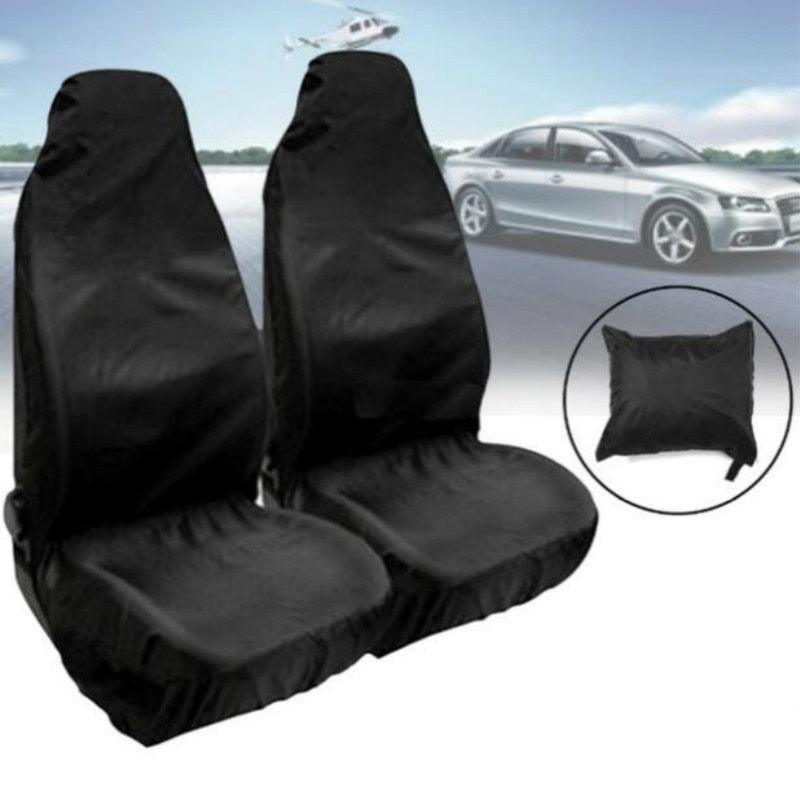 2PCS Car Front Seat Protector Cover Heavy Duty Waterproof Car Seat Covers for Front Seats Universal Waterproof Auto Seat Covers Car Seat Cover Breathable Cushion Protector  Car Seat Protectors Easy to Install Universal Fit Interior Accessories