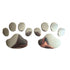 2PCS Car Sticker Cool Design Paw 3D Animal Dog Cat Bear Foot Prints Footprint Decal Car Stickers Silver Gold Chrome Dog Paw Footprint Sticker Decal Auto Car Emblem Decal Decoration Dog Paw Decals Dog Footprint Car Decals Self-Adhesive Car Auto Accessories