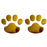 2PCS Car Sticker Cool Design Paw 3D Animal Dog Cat Bear Foot Prints Footprint Decal Car Stickers Silver Gold Chrome Dog Paw Footprint Sticker Decal Auto Car Emblem Decal Decoration Dog Paw Decals Dog Footprint Car Decals Self-Adhesive Car Auto Accessories
