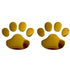 2PCS Car Sticker Cool Design Paw 3D Animal Dog Cat Bear Foot Prints Footprint Decal Car Stickers Silver Gold Chrome Dog Paw Footprint Sticker Decal Auto Car Emblem Decal Decoration Dog Paw Decals Dog Footprint Car Decals Self-Adhesive Car Auto Accessories