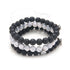 2PCS Couple Bracelets Sets Women Mens Distance Black White Beads Magnet Attract Charm Braiding Bracelet Couples Bracelets Magnetic Distance Bracelets His And Her Stone Bracelet