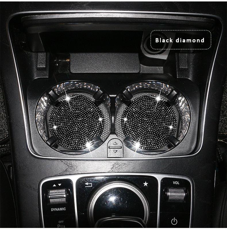 2PCS Diamond Car Coaster Water Cup Slot Non-Slip Mat Silica Gel Pad Bling Car Coasters Silicone Crystal Car Cup Holder Mat Car Gadget Universal Bling Car Cup Mat Holder Insert Crystal Rhinestone Vehicle Cup Coaster Bling Car Accessories for Woman - ALLURELATION - 553, Car Accessories, Car Cup Mat Holder, Car Gadgets, cars, Cup Holder, Cup Holder Mat Car Gadget, Cup Mat, Diamond Car, Mat Car Gadget, Rhinestone Cup Holder, Rhinestone Vehicle Cup Coaster - Stevvex.com