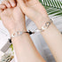 2pcs Magnet Couple Bracelet Handcuffs Braclet Adjustable Matching Couples Bracelets Attraction Long Distance Relationship Matching Bracelets Adjustable Pinky Promise Bracelets Valentine's Day Gifts For Couples