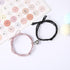 2PCS Magnetic Bracelet Stainless Steel Love Heart Charm Couple Bracelets For Friend Braid Rope Bracelets Magnet Adjustable Rope Matching Bracelet Love Bracelet Couples 2 Pieces Relationship Magnetic Bracelet