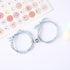 2PCS Magnetic Bracelet Stainless Steel Love Heart Charm Couple Bracelets For Friend Braid Rope Bracelets Magnet Adjustable Rope Matching Bracelet Love Bracelet Couples 2 Pieces Relationship Magnetic Bracelet