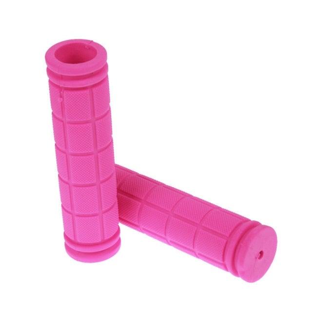 2PCS Rubber Bike Handlebar Grips Cover Mountain Bicycle Handle Anti-Skid Bicycles Bar Grips Non-Slip Rubber Bike Handle Grips For Kids Bike Scooter Mountain Road Urban Bike Tricycle Soft Handlebar