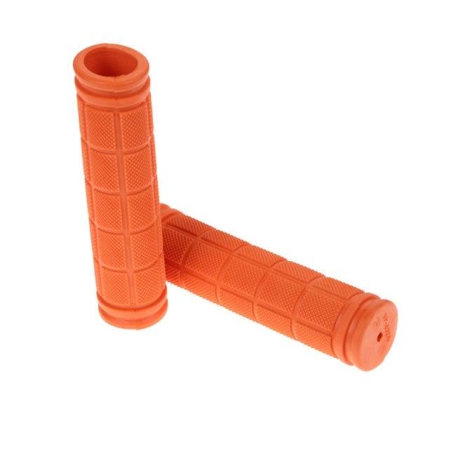 2PCS Rubber Bike Handlebar Grips Cover Mountain Bicycle Handle Anti-Skid Bicycles Bar Grips Non-Slip Rubber Bike Handle Grips For Kids Bike Scooter Mountain Road Urban Bike Tricycle Soft Handlebar