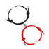 2pcs / Set Stainless Steel Cute Couple Bracelets Magnet Attraction Rope Bracelet Magnetic Couple Bracelet Relationship Matching Bracelets Set With Magnetic Bells Ideal Gift For Valentines