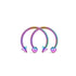 2Pcs Stainless Steel Cone Spike Horseshoe Circular Septum Nose Ring Nipple Hoops Nose Septum Eyebrow Horseshoe Fake Nose Ring C Clip Septum Lip Stainless Steel Piercing Piercing Surgical Steel Horseshoe Circular Rings Ear Piercing Body Jewelry