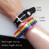 2PCS Strap Bracelets Rainbow Wristband Womens Bracelet Cotton Linen Adjustable Charm Straps Couple Rainbow Bracelets Adjustable Watch Band Hand Bracelet Comfortable Bracelet For Women And Men