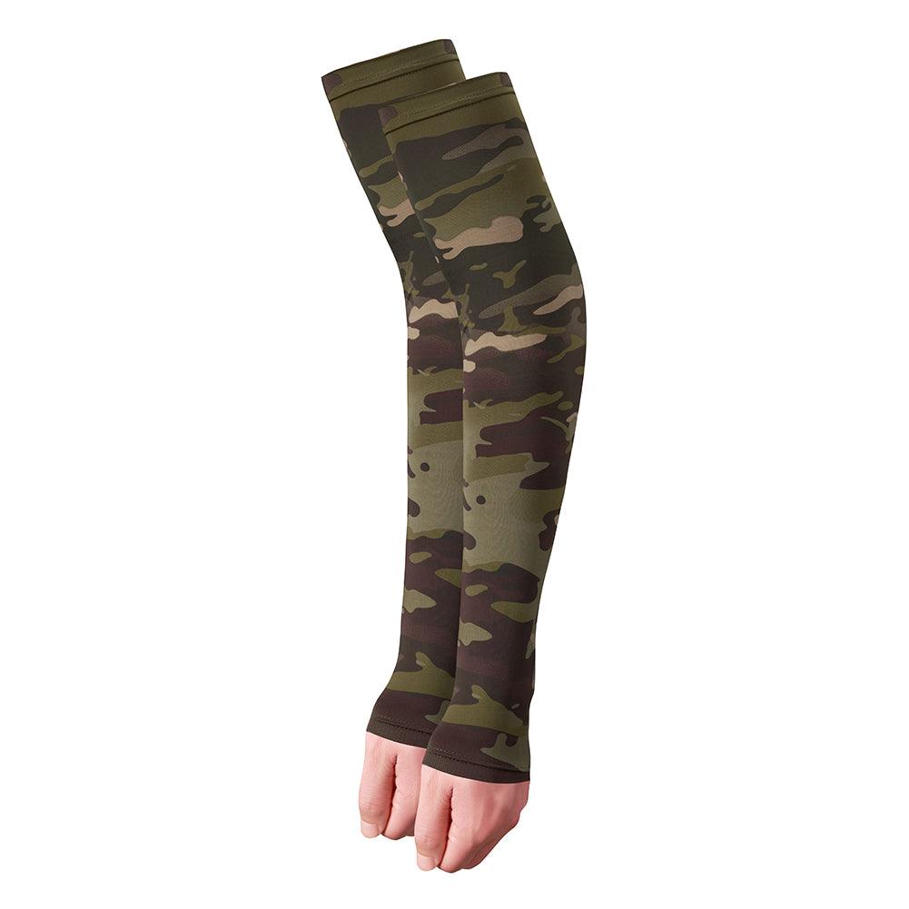 2PCS Tactical Camouflage Sports Arm Sleeve Basketball Cycling Arm Warmer Summer Running Fishing UV Sun Protection Soft Cover For Arm Tattoo Cover Up Cooling Sports Sleeve For Basketball Golf Football