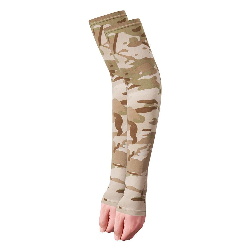 2PCS Tactical Camouflage Sports Arm Sleeve Basketball Cycling Arm Warmer Summer Running Fishing UV Sun Protection Soft Cover For Arm Tattoo Cover Up Cooling Sports Sleeve For Basketball Golf Football