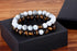 2pcs/set 7 Style Couples Distance Bracelet Natural Stone Yoga Beaded Bracelet For Men Women Friend Gift Charm Natural Beaded Bracelets For Women Tiny Crushed Stone Natural Stone Charm Bracelet