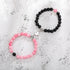 2pcs/set Couple Bracelets Natural Stone Beads Heart Shaped Distance Magnet Attraction Couples Matching Stone Bracelet For Women Men Girl Boy Best Friend Healing Friendship Bracelet