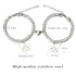 2pcs/Set Stainless Steel Charm Magnet Attractive Couple Bracelet For Best Friendship Couple Bracelets Set For Men Women Chain Bracelet Magnetic Cat Bracelet For Him And Her