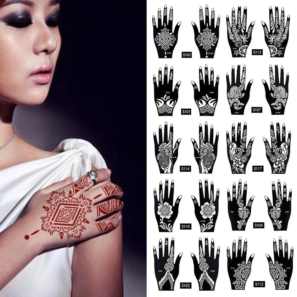 2Pcs/Set Temporary Womens Tattoo 25 Luxury Designs Body Art Waterproof Tattoo For Hands Wedding Party - STEVVEX Beauty - 103, Arm Tattoo, Beauty, Body Tattoo, Girls Tattoo, Hand Tattoo, Luxury Tattoo, Party Tattoo, Realistic Tattoo, Stylish Tattoo, Tattoo, Waterproof Tattoo, Wedding Tattoo, Women Tattoo - Stevvex.com