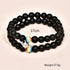 2Pcs/set White Black Couple Magnetic Bracelets Natural Stone Matching Bracelet Magnetic Beaded Bracelets Set Attraction Friendship Relationship Wish Bracelet Gift For Women Men Him Her Best Friends