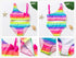 3-16Y Cartoon Two-piece Girls Swimwear Ruffle Swimsuit Bikini Set One Shoulder Beachwear Princess Two Piece Bathing Suit Children Swimwear Girls Swimsuit Bikini Set